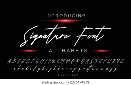 Signature Font Calligraphy Logotype Script Brush Font Type Font lettering handwritten