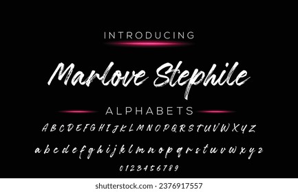 Signature Font Calligraphy Logotype Script Brush Font Type Font lettering handwritten