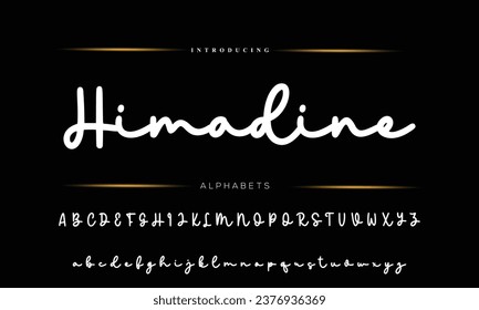 Schriftzeichen-Schriftzeichen-Logotype-Schriftzeichen Schriftart Schriftzeichen handschriftlich