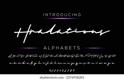 signature Font Calligraphy Logotype Script Brush Font Type Font lettering handwritten