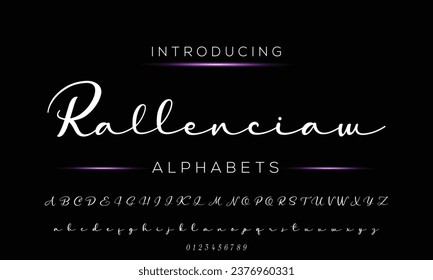 signature Font Calligraphy Logotype Script Brush Font Type Font lettering handwritten