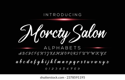 signature Font Calligraphy Logotype Script Brush Font Type Font lettering handwritten