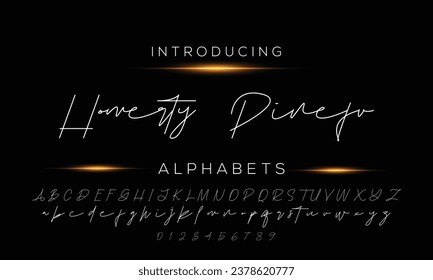 signature Font Calligraphy Logotype Script Brush Font Type Font lettering handwritten