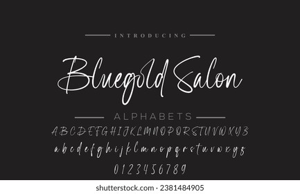 Signature Font Calligraphy Logotype Script Brush Font Type Font lettering handwritten