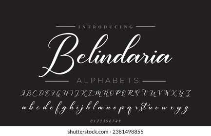 signature Font Calligraphy Logotype Script Brush Font Type Font lettering handwritten