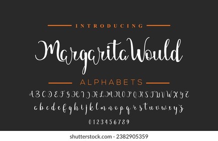 caligrafía de tipo de letra de firma Guión de logotipo Pincel Tipo de letra Tipo de letra Letra letra manuscrita
