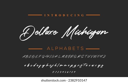 signature Font Calligraphy Logotype Script Brush Font Type Font lettering handwritten