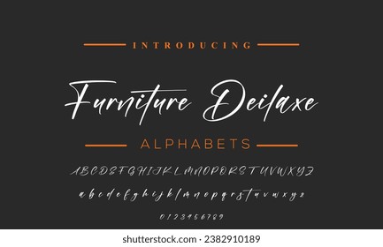 Signature Font Calligraphy Logotype Script Brush Font Type Font lettering handwritten