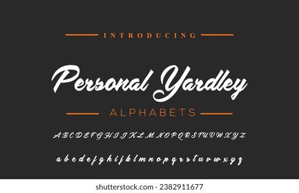 signature Font Calligraphy Logotype Script Brush Font Type Font lettering handwritten