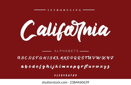 signature Font Calligraphy Logotype Script Brush Font Type Font lettering handwritten