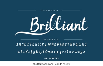 signature Font Calligraphy Logotype Script Brush Font Type Font lettering handwritten