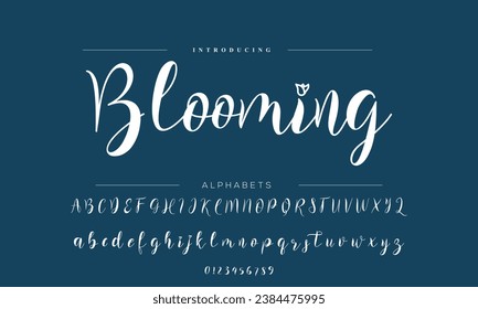 signature Font Calligraphy Logotype Script Brush Font Type Font lettering handwritten