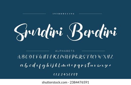 Signature Font Calligraphy Logotype Script Brush Font Type Font lettering handwritten