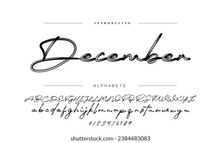 Schriftzeichen-Schriftzeichen-Logotype-Schriftzeichen Schriftart Schriftzeichen handschriftlich