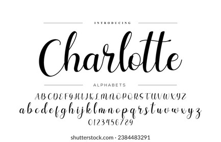 signature Font Calligraphy Logotype Script Brush Font Type Font lettering handwritten