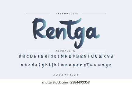 signature Font Calligraphy Logotype Script Brush Font Type Font lettering handwritten