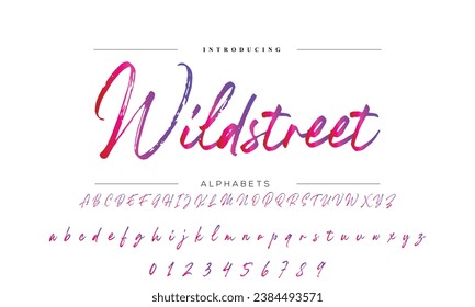 Signature Font Calligraphy Logotype Script Brush Font Type Font lettering handwritten
