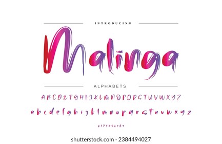 signature Font Calligraphy Logotype Script Brush Font Type Font lettering handwritten