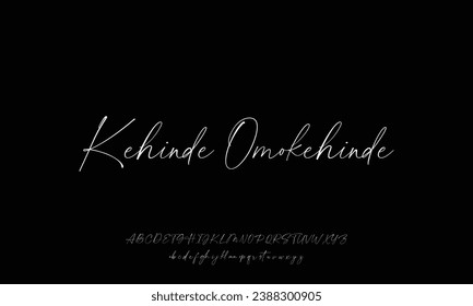 Signature Font Calligraphy Logotype Script Brush Font Type Font lettering handwritten