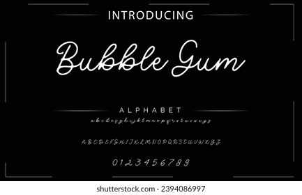 signature Font Calligraphy Logotype Script Brush Font Type Font lettering handwritten