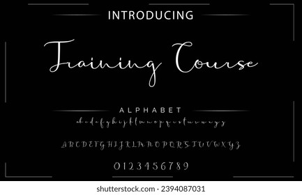 signature Font Calligraphy Logotype Script Brush Font Type Font lettering handwritten