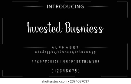 signature Font Calligraphy Logotype Script Brush Font Type Font lettering handwritten