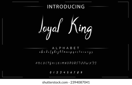 signature Font Calligraphy Logotype Script Brush Font Type Font lettering handwritten