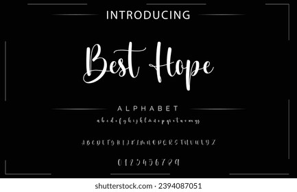 signature Font Calligraphy Logotype Script Brush Font Type Font lettering handwritten