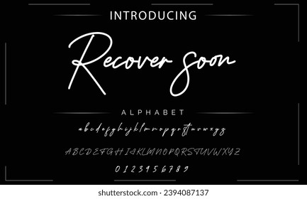 signature Font Calligraphy Logotype Script Brush Font Type Font lettering handwritten