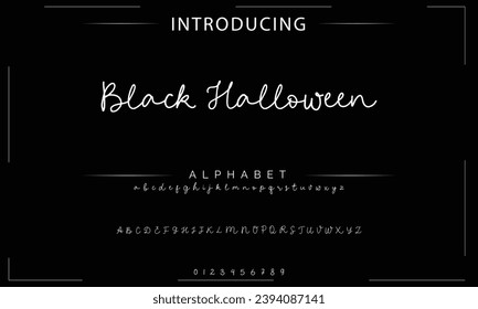 signature Font Calligraphy Logotype Script Brush Font Type Font lettering handwritten