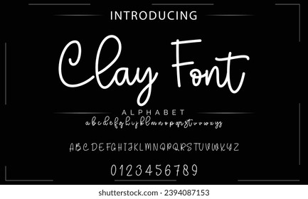 signature Font Calligraphy Logotype Script Brush Font Type Font lettering handwritten