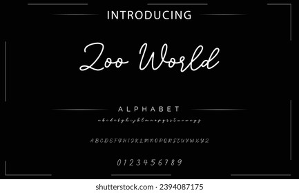 signature Font Calligraphy Logotype Script Brush Font Type Font lettering handwritten