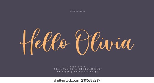 signature Font Calligraphy Logotype Script Brush Font Type Font lettering handwritten
