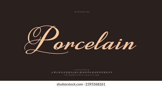 signature Font Calligraphy Logotype Script Brush Font Type Font lettering handwritten
