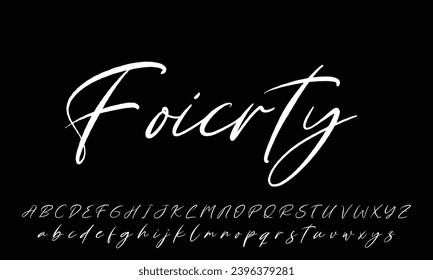 Schriftzeichen-Schriftzeichen-Logotype-Schriftzeichen Schriftart Schriftzeichen handschriftlich