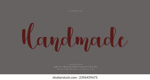 signature Font Calligraphy Logotype Script Brush Font Type Font lettering handwritten
