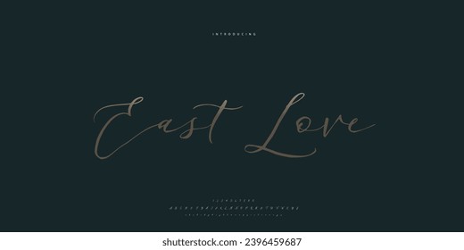 signature Font Calligraphy Logotype Script Brush Font Type Font lettering handwritten
