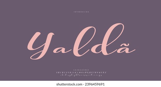 signature Font Calligraphy Logotype Script Brush Font Type Font lettering handwritten
