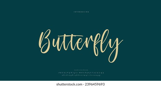 signature Font Calligraphy Logotype Script Brush Font Type Font lettering handwritten
