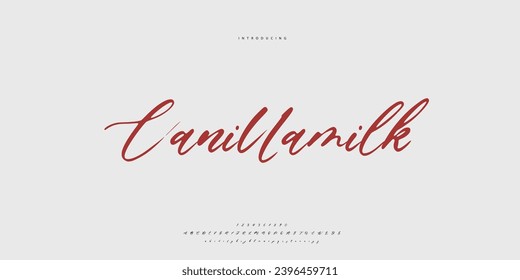 signature Font Calligraphy Logotype Script Brush Font Type Font lettering handwritten
