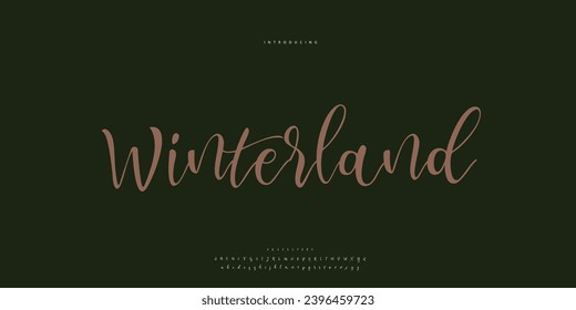 signature Font Calligraphy Logotype Script Brush Font Type Font lettering handwritten
