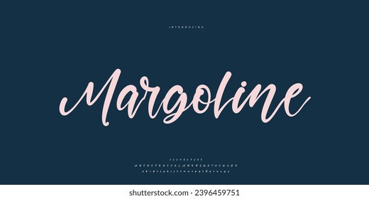 signature Font Calligraphy Logotype Script Brush Font Type Font lettering handwritten
