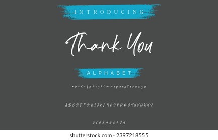 signature Font Calligraphy Logotype Script Brush Font Type Font lettering handwritten