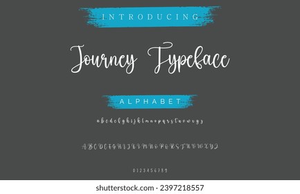 signature Font Calligraphy Logotype Script Brush Font Type Font lettering handwritten