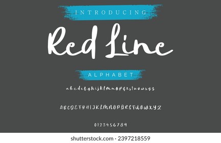 signature Font Calligraphy Logotype Script Brush Font Type Font lettering handwritten