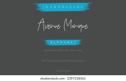 signature Font Calligraphy Logotype Script Brush Font Type Font lettering handwritten