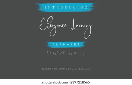 signature Font Calligraphy Logotype Script Brush Font Type Font lettering handwritten