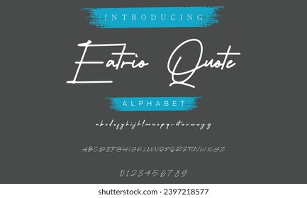 caligrafía de tipo de letra de firma Guión de logotipo Pincel Tipo de letra Tipo de letra Letra letra manuscrita