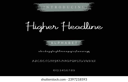 signature Font Calligraphy Logotype Script Brush Font Type Font lettering handwritten