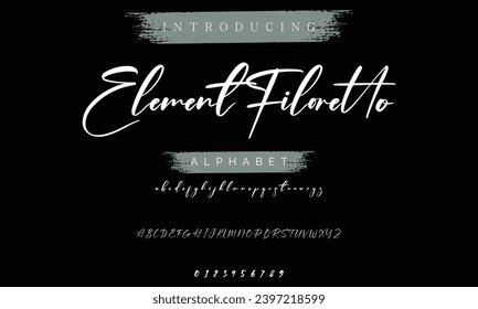 signature Font Calligraphy Logotype Script Brush Font Type Font lettering handwritten